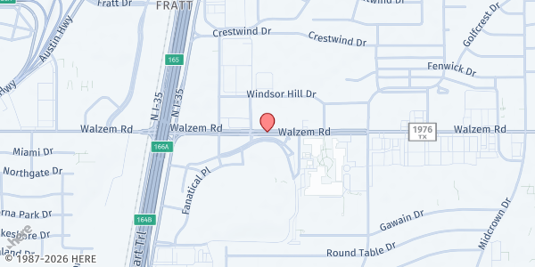 Map showing New Life Outreach Ministries at 1240 Holbrook Rd, San Antonio, TX