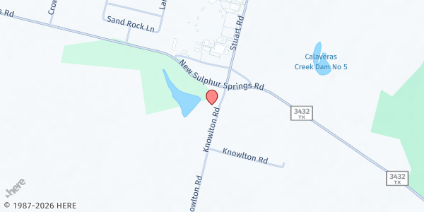 Map showing Resurrection UMC at 7709 Knowlton Rd., San Antonio, TX