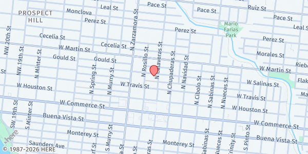 Map showing San Antonio Time Dollar at 2806 W. Salinas St., San Antonio, TX