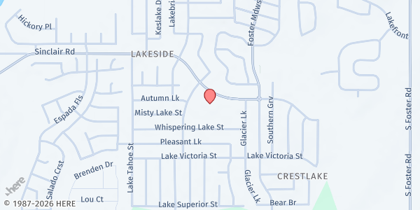 Map showing Sinclair Elementary School - Community First Health Plans Food Pantry at 6126 Sinclair Rd., San Antonio, TX