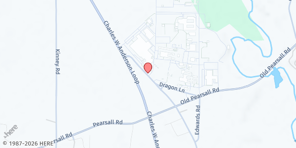 Map showing Southwest High School Dragon Stadium at 11914 Dragon Ln, SAN ANTONIO, TX