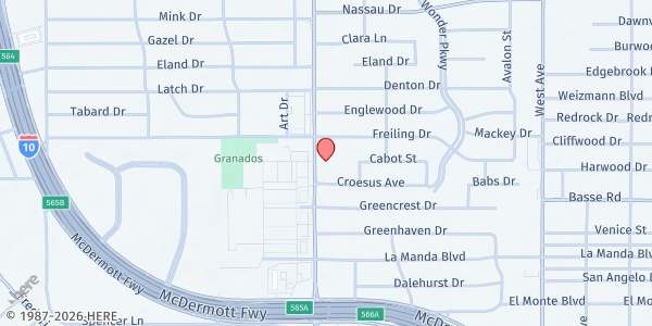 Map showing St. Mark's UMC at 1902 Vance Jackson Rd., San Antonio, TX