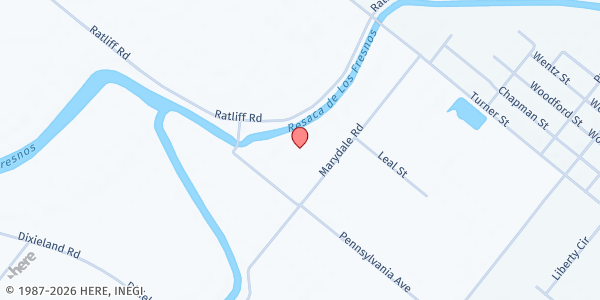 Map showing La Posada Providencia at 30094 Marydale Rd., San Benito, TX