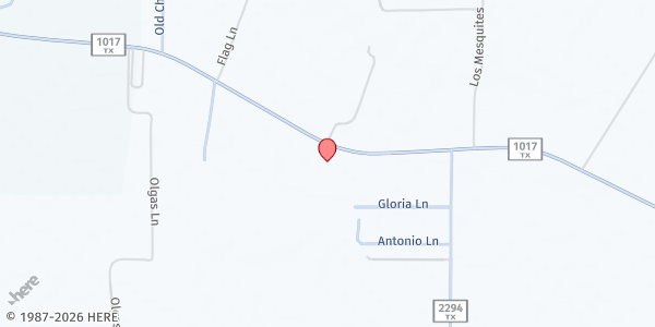 Map showing First Baptist Church San Isidro at 5262 FM1017, San Isidro, TX