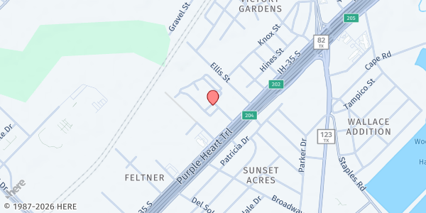 Map showing PRS- Villas at Willow Springs at 1506 S. Interstate 35, San Marcos, TX