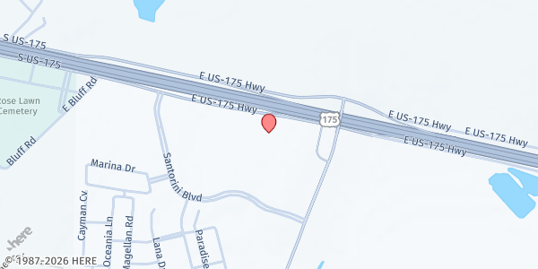 Map showing Rock Church I at 14201 US-175, Seagoville, TX