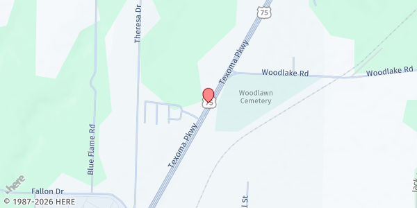 Map showing SALVATION ARMY SHERMAN at 5700 TEXOMA PKWY, SHERMAN, TX