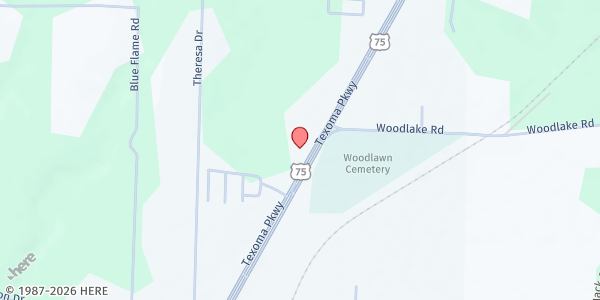 Map showing The Salvation Army - Sherman at 5700 Texoma Pkwy., Sherman, TX