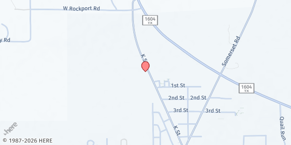 Map showing Somerset Senior Citizens Center at 19375 K St, Somerset, TX