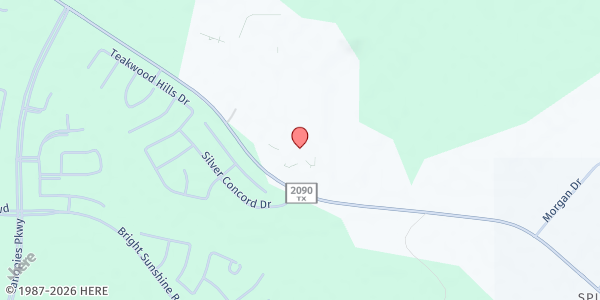 Map showing Splendora ISD at 23747 FM 2090, Splendora, TX