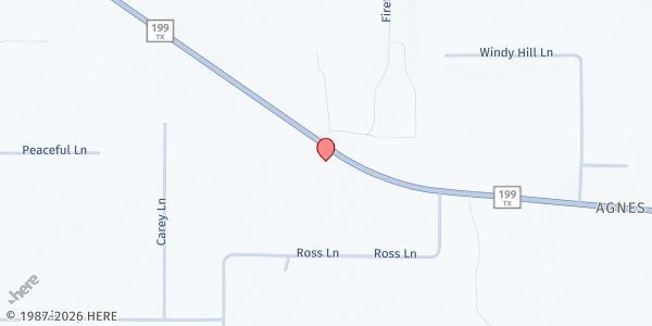 Map showing Christway Baptist Mobile at 7673 W Highway 199, Springtown, TX