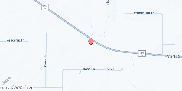 Map showing Christway Baptist Mobile - Springtown at 7673 W. Hwy. 199, Springtown, TX