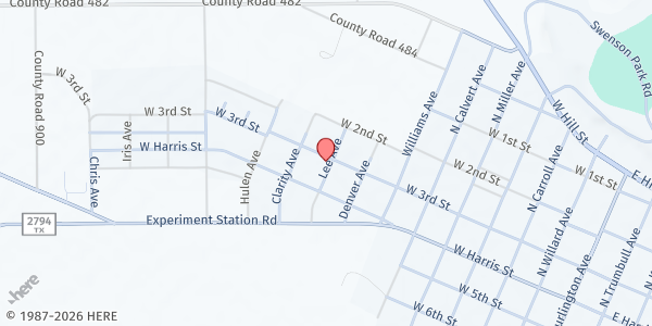 Map showing Spur Food Pantry at 612 Burlington Ave., Spur, TX
