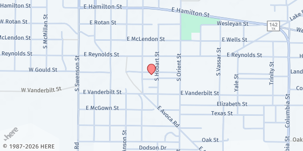 Map showing Stamford VIP Center at 508 E. Gould St., Stamford, TX