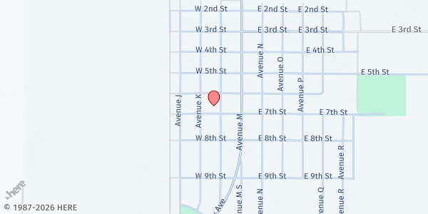 Map showing Sunray Food Pantry at 610 Ave L, Sunray, TX