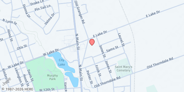 Map showing Oasis Church - Agape Food Pantry at 1616 Old Granger Rd., Taylor, TX