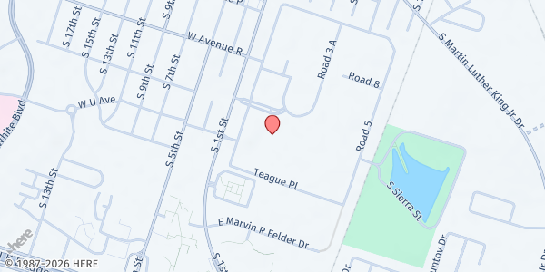 Map showing VA Clinic - Temple Mobile Pantry at 1901 Veterans Memorial Dr., Temple, TX