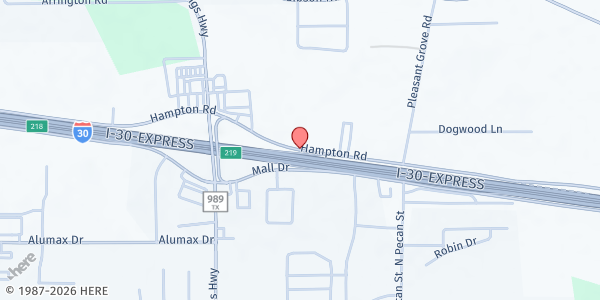 Map showing Dorcas House/Hampton Church of Christ at 6262 St. Michael Drive, Texarkana, TX