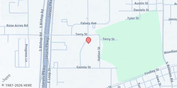 Map showing Senior Citizens Services of Texarkana at 905 S. Kilgore St., Texarkana, TX