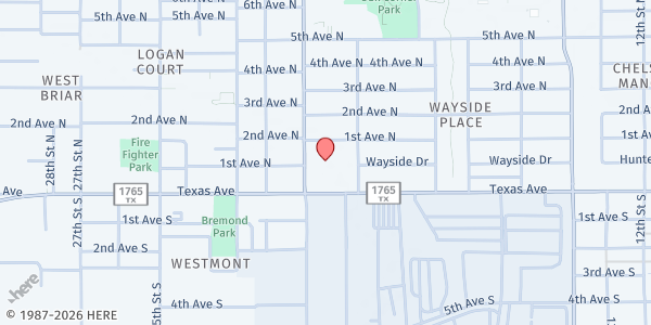 Map showing Mainland Community Partnership at 2000 Texas Ave #601, Texas City, TX
