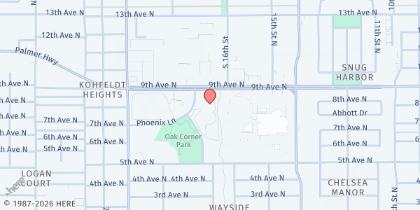 Map showing Moore Public Library at 1701 9th Ave N, Texas City, TX