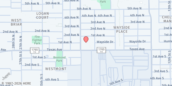 Map showing St. Vincent de Paul of St. Mary's at 2000 Texas Ave. # 601, Texas City, TX