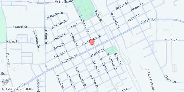 Map showing TEAM (Tomball Emergency Assistance Ministries) Resale Shop at 300 W Main St, Tomball, TX