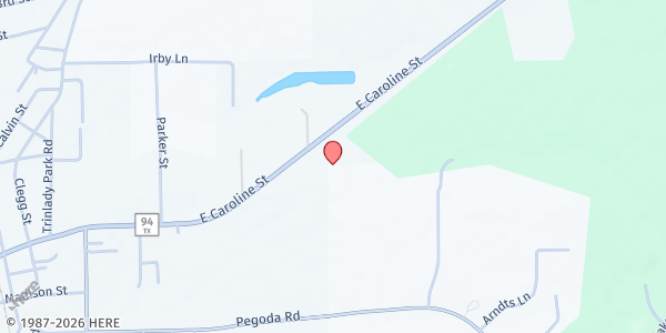 Map showing Trinity Church of God at 359 E Caroline St, Trinity, TX