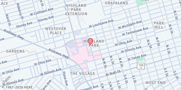 Map showing Church of God - 406 N. Midland Dr. at 406 N. Midland Dr., Tyan, TX