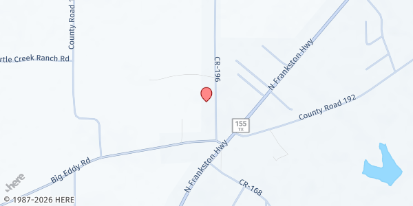 Map showing Community Pantry Noonday at 16662 County Rd. 196, Tyler, TX