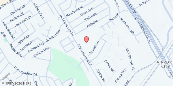 Map showing Ricardo Salinas Elementary at 10560 Old Cimarron Trl, UNIVERSAL CITY, TX