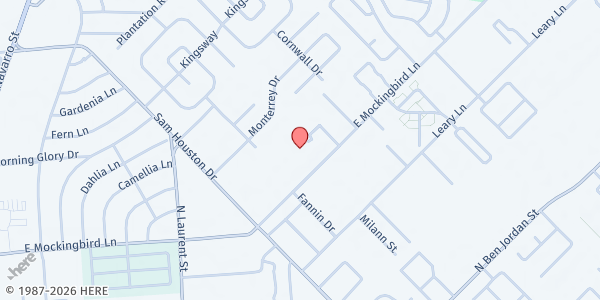Map showing Faith Family Church at 2002 E Mockingbird Ln, Victoria, TX