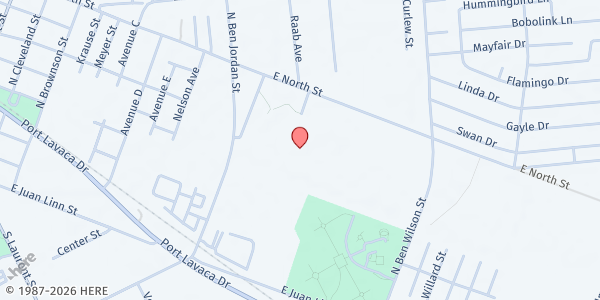 Map showing FBGC Mobile Pantry at Victoria Community Center at 2905 E. North St., Victoria, TX