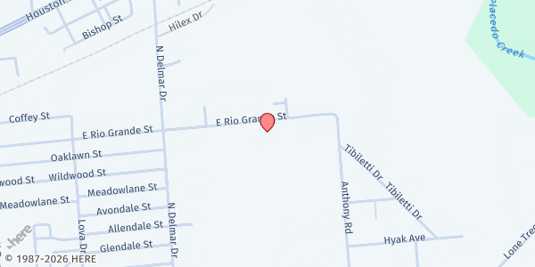 Map showing Victoria County Senior Food Box Distribution at 3809 E Rio Grande, Victoria, TX