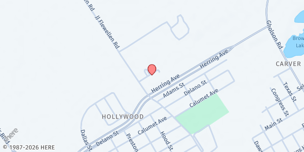 Map showing Carver Park Baptist Church at 1020 E Herring Ave, Waco, TX