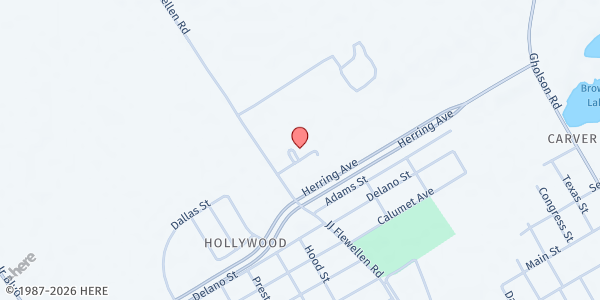 Map showing Shepherd's Heart - Carver Park Baptist Church at 1020 Herring Ave., Waco, TX