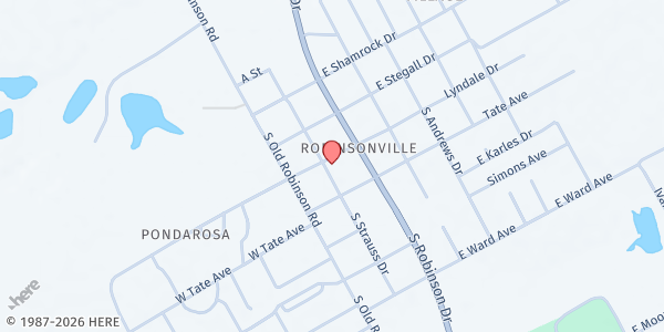 Map showing Shepherd's Heart - Robinson at 106 W. Lyndale, Waco, TX