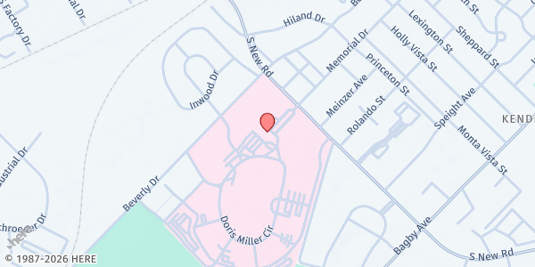 Map showing VA Clinic - Waco Mobile Pantry at 4800 Memorial Dr., Waco, TX
