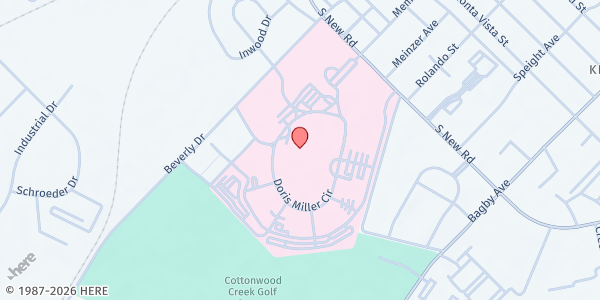 Map showing VA - Waco Mobile Pantry at 4800 Memorial Drive, Waco, TX