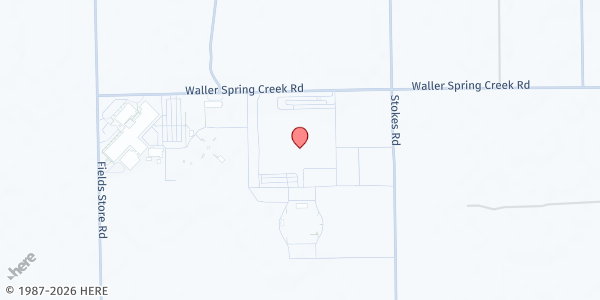 Map showing Waller High School at 31213 Waller Spring Creek Rd, Waller, TX