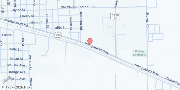 Map showing WARM (Waller Assistance and Restoration Ministries) at 40070 US-290 BUS, Waller, TX