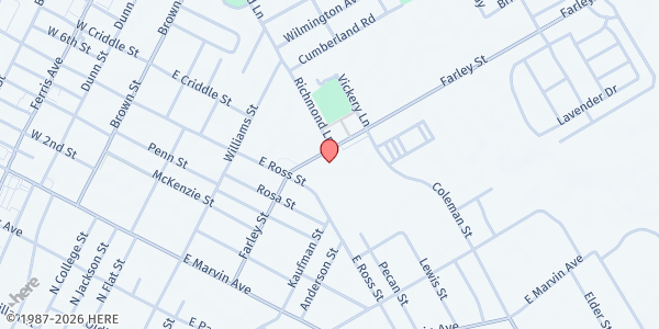 Map showing The Salvation Army - Waxahachie at 620 Farley St., Waxahachie, TX