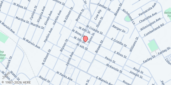 Map showing Waxahachie Little Pantry at 1410 W. Jefferson St., Waxahachie, TX