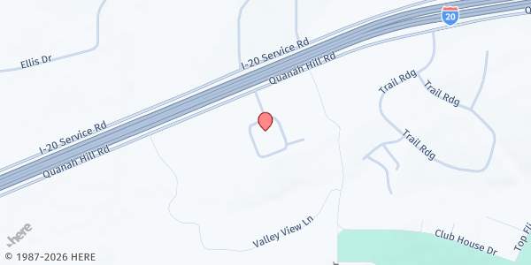 Map showing TAFB West Mission Market at 112 Winners Circle, Weatherford, TX