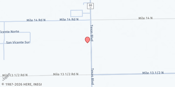 Map showing Holy Family Services - Weslaco at 5819 N. Farm To Market 88, Weslaco, TX