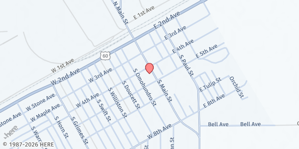 Map showing White Deer-Skellytown Lighthouse Food Pantry at 404 S. Main St., White Deer, TX