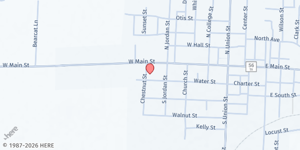 Map showing Your Neighbors House at 109 Chestnut St, Whitesboro, TX