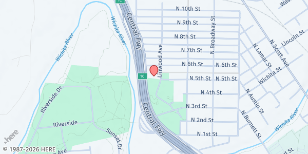 Map showing Child Care Inc. Huey Learning Center at 1513 N 6th St, Wichita Falls, TX