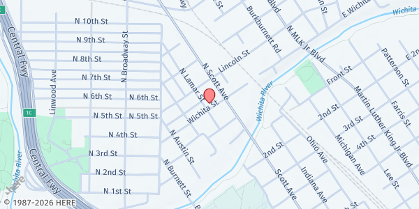 Map showing Child Care Inc Zale Center at 403 N Lamar St, Wichita Falls, TX