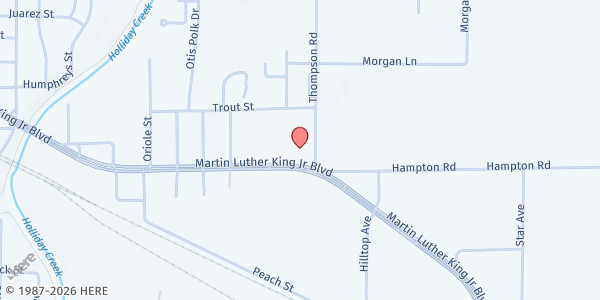 Map showing Mobile Pantry - Eastside Faith Center at 1530 Martin Luther King Jr Blvd, Wichita Falls, TX